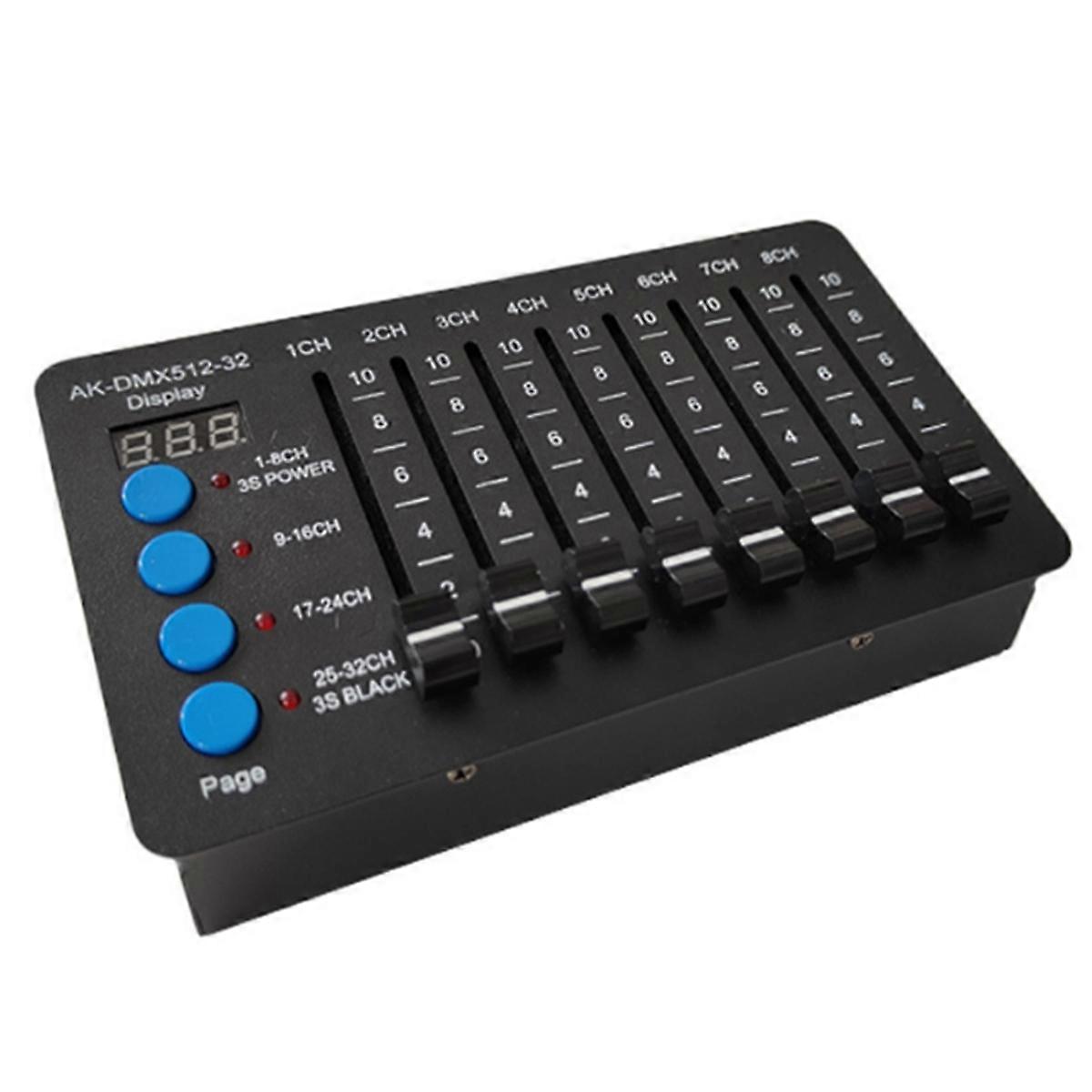 32 Channel Simple Mini DMX512 Controller Type-C Battery Lights Beam LED Par Lighting Console for Computer Light Dimmer