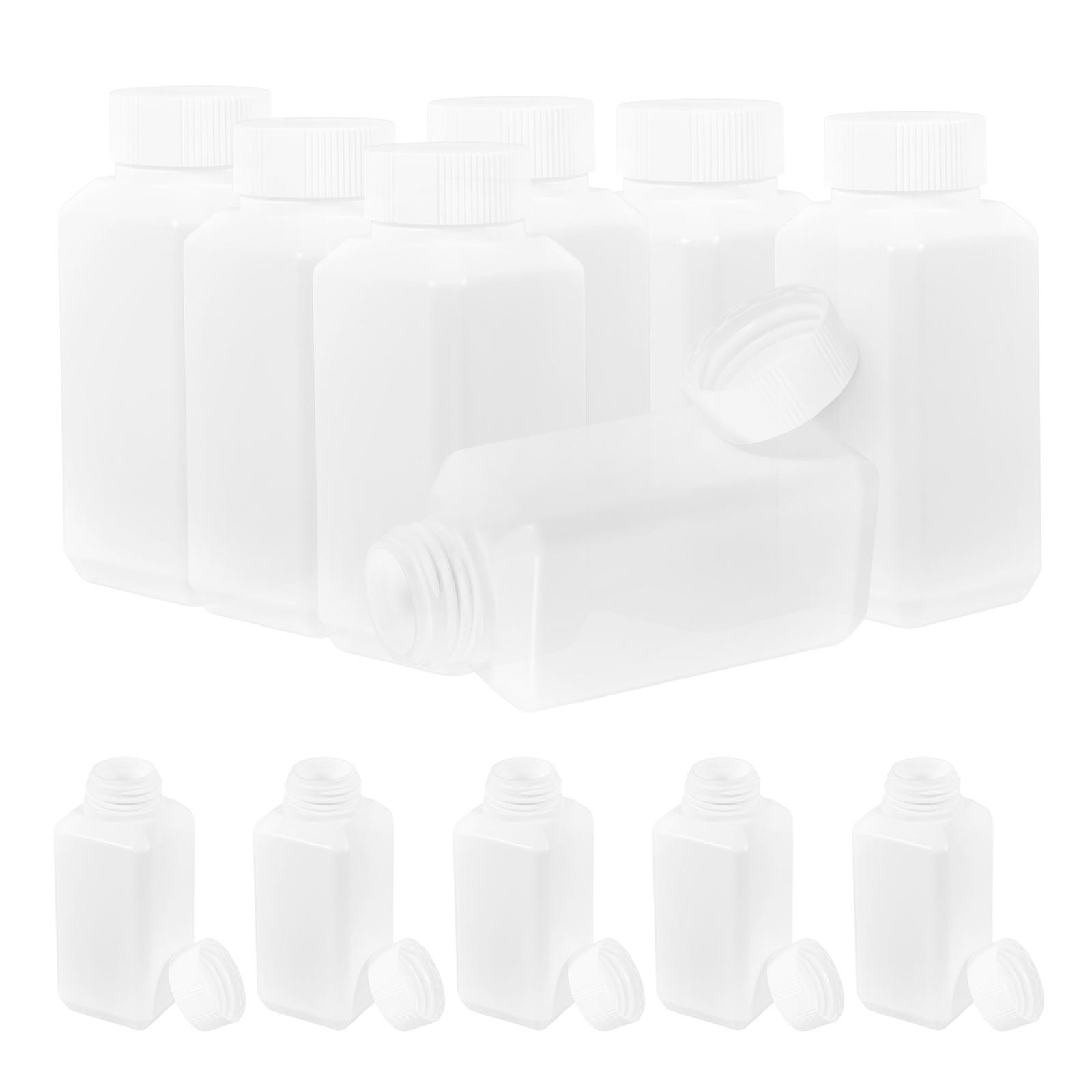 12pcs PP Reagent Bottles with Caps – Refillable Sample Containers for Chemicals, Water Samples, Laboratories and Industry Use