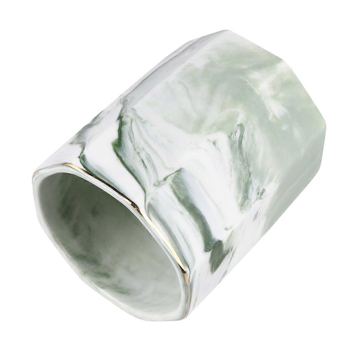 Keramik Make-up Pinselhalter mit Marmorierung Design für die Schreibtischorganisation – Premium-Qualität für Schüler und Eltern