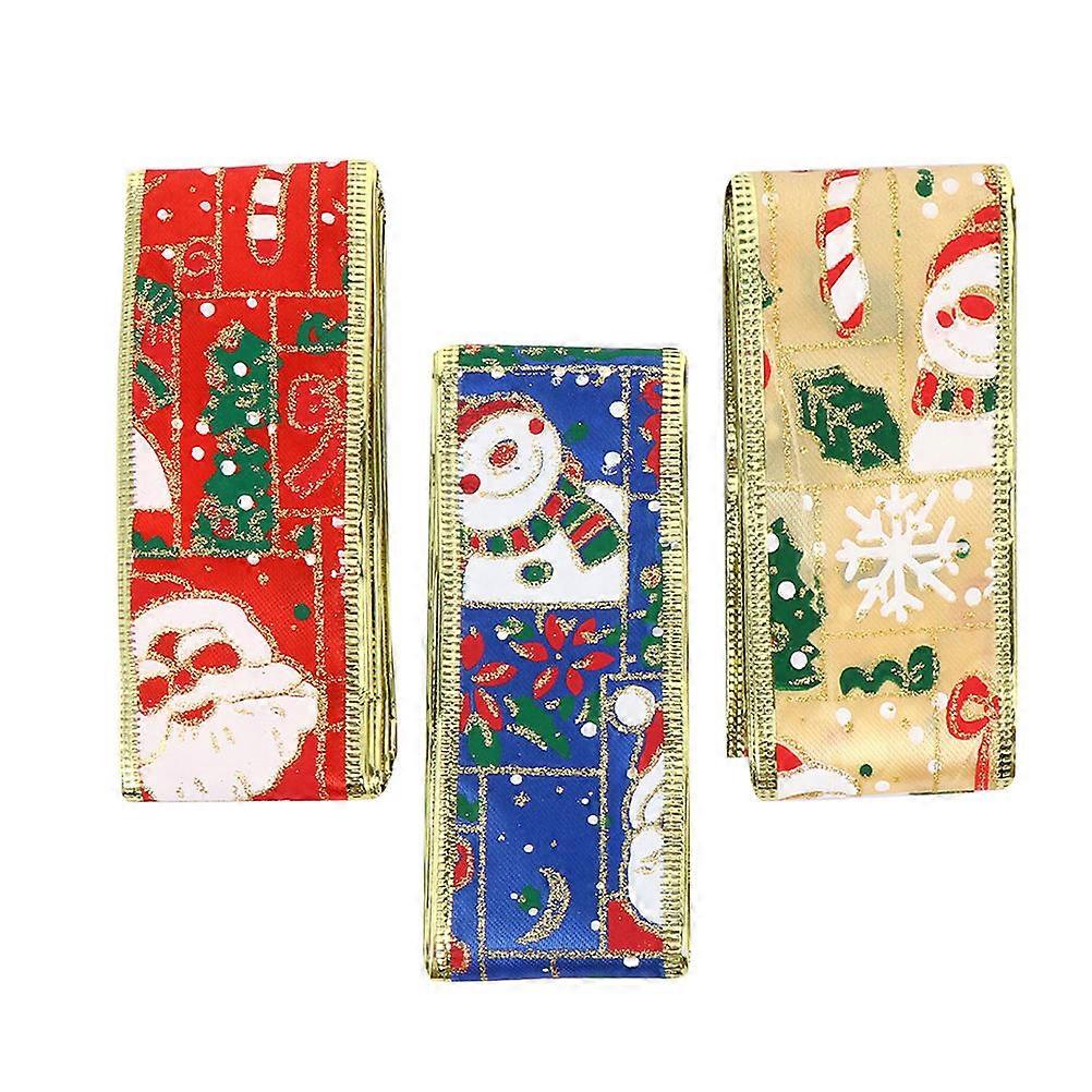 Unique DIY Ribbon for Christmas Gift Wrapping and Decoration Assorted Color Polyester