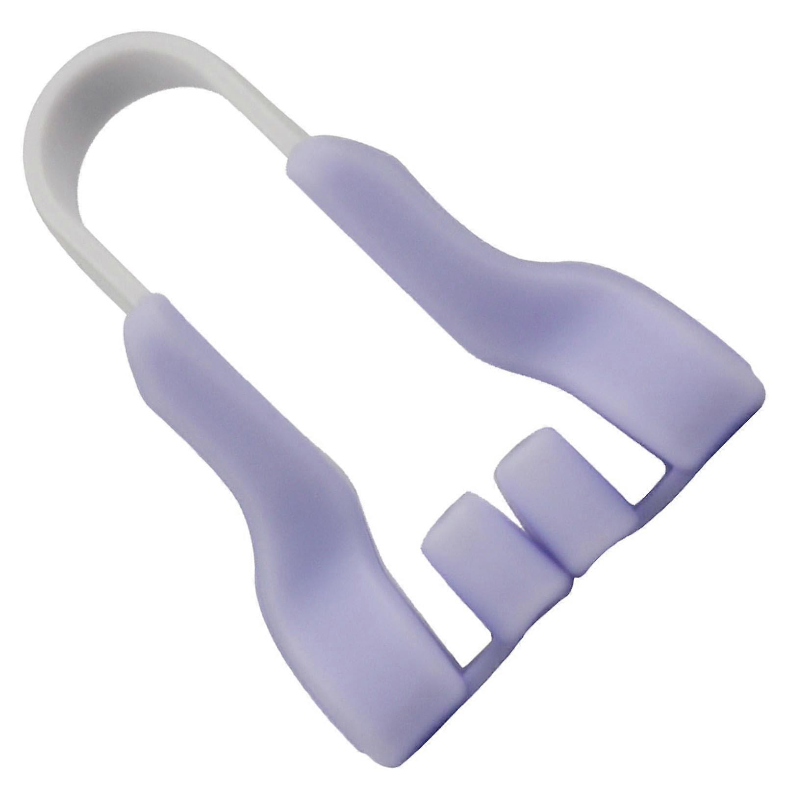 Nose Shaper U-Shaped Clip, Silicone Nose Reducer for Breathing and Sleeping, Comfortable Slimming Lifter for Adults, Purple Box