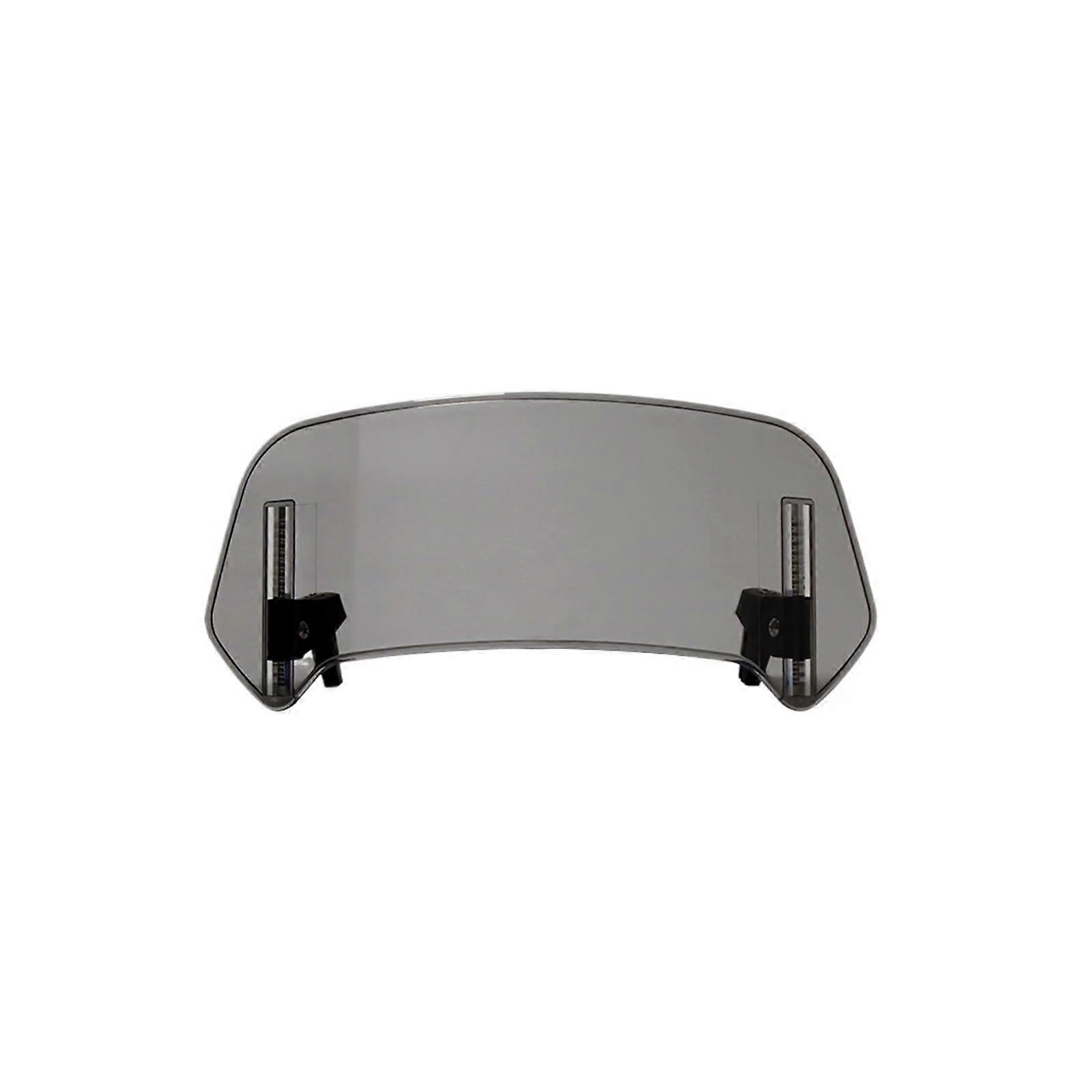 Motorcycle Windshield Universal Large Grey Heightened Windshield Extension for Enhanced Riding Comfort