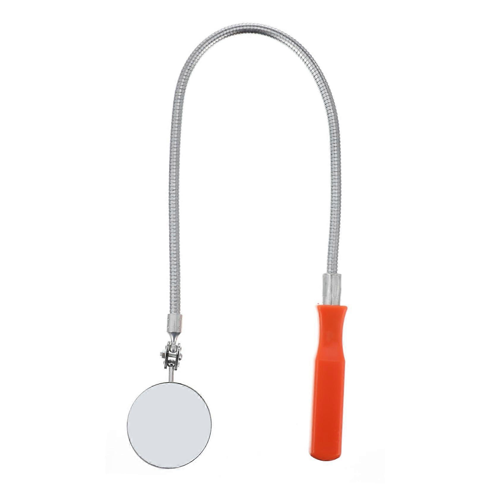Telescopic Inspection Mirror Tool Set - 3 Pieces Flexible Under Vehicle Mirror for Car Inspections, Automatic Round Design
