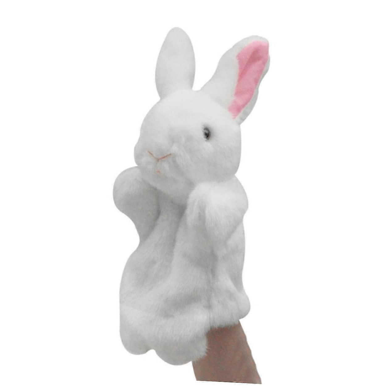 1 piece history puppet giraffe cuddly stuffed bunny interactive kids birthday party favor hand puppets for storytelling marionette white