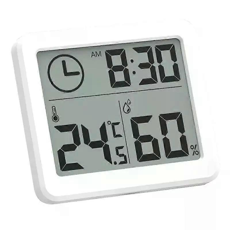 Multifunction Thermometer Hygrometer Automatic Electronic Temperature Humidity Monitor Clock 32inch Large LCD Screen