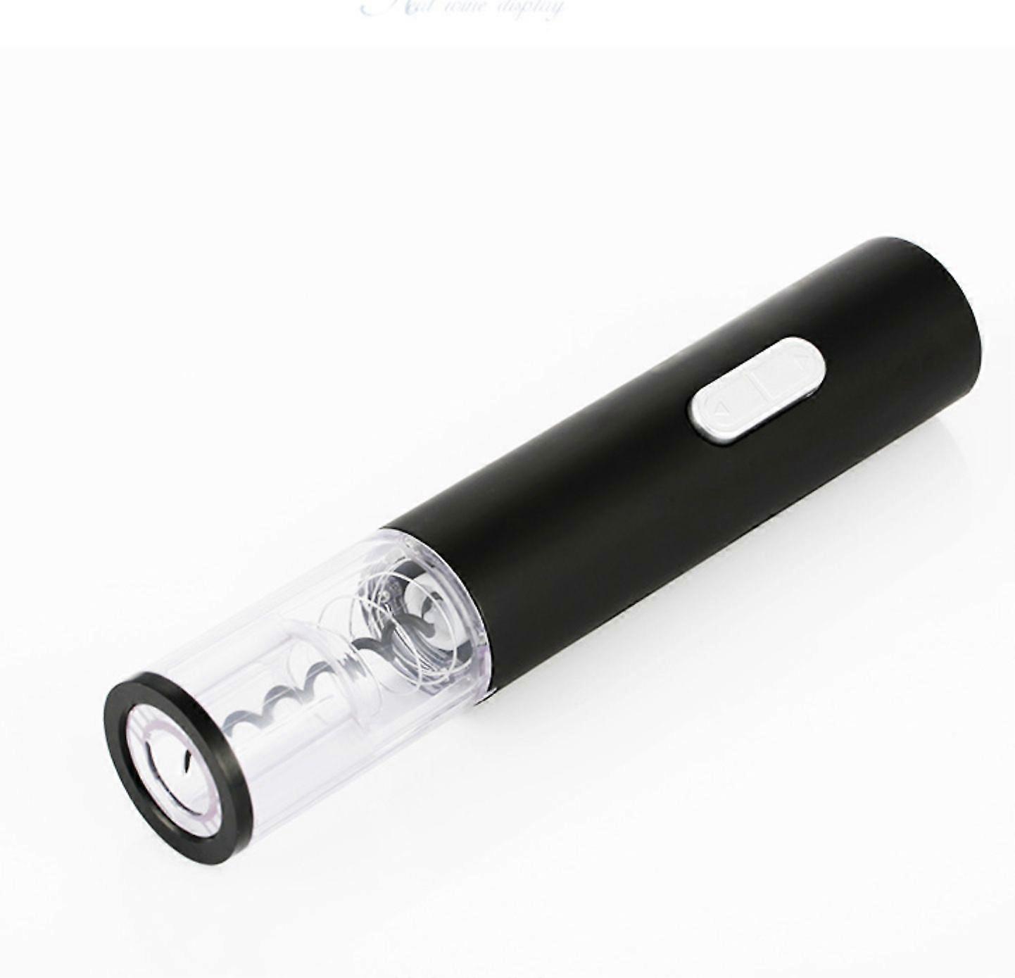 Black Automatic Wine Corkscrew - One-Touch Electric Bottle Opener (1-Piece)
