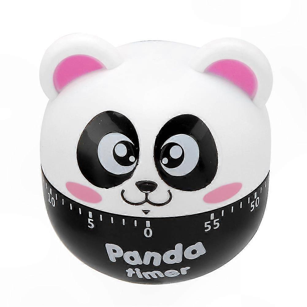 Cute Bear-Shaped Manual Kitchen Timer for Cooking, Pink Mechanical Timer