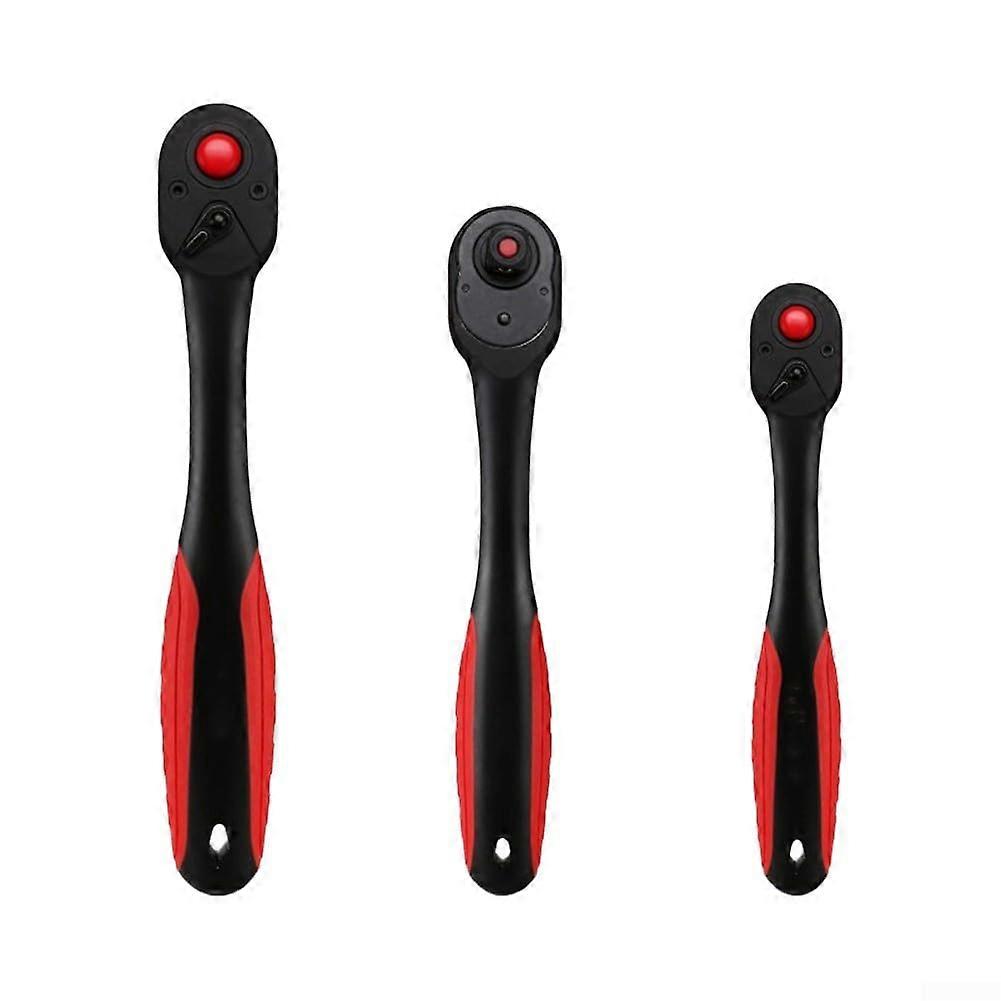 Dynamically Engineered 72 Tooth Ratchet Wrench Set with Ergonomic Comfort Grip (3Piece)
