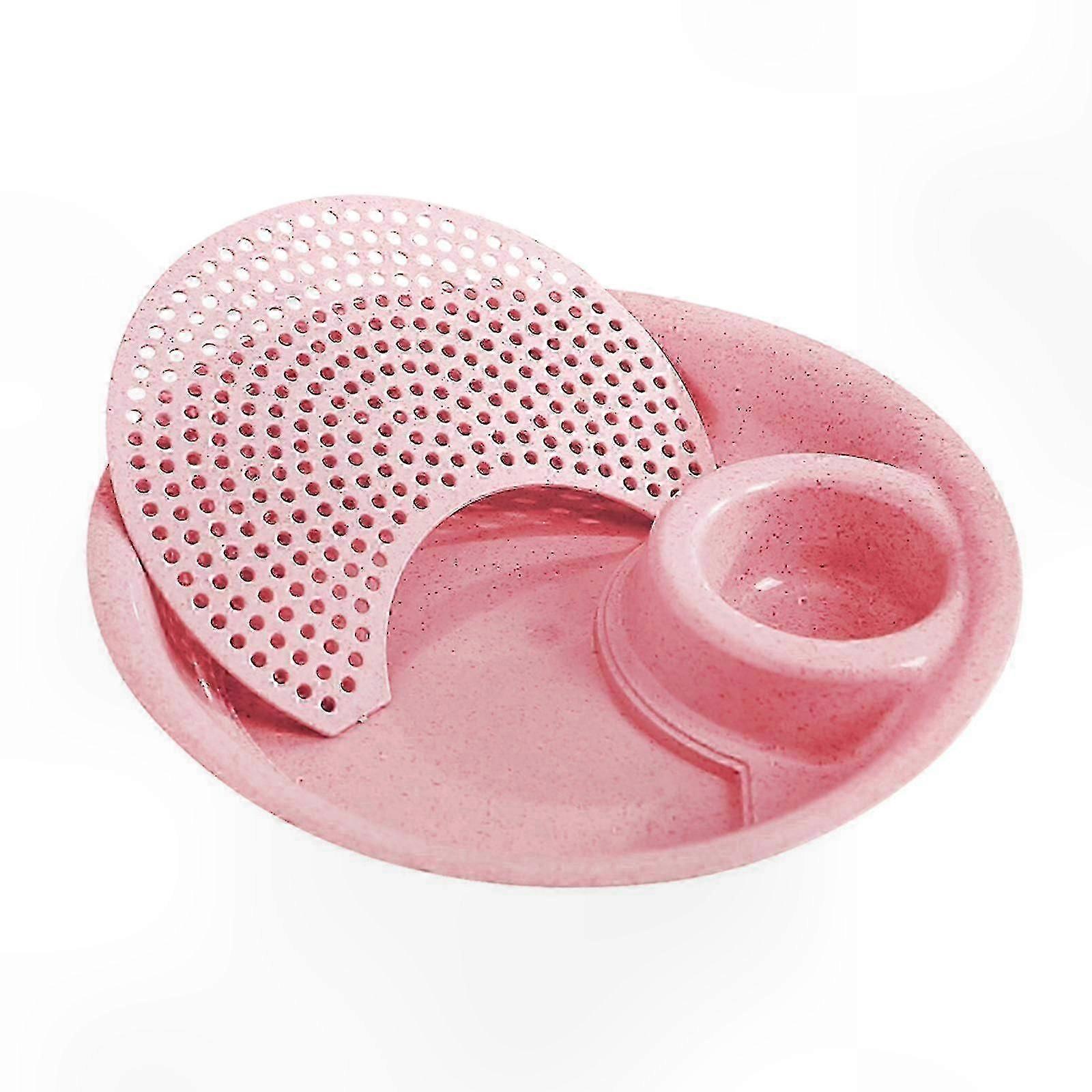 Double-Layer Dipping Plates with Drainer Straw for Dumplings and Sauces