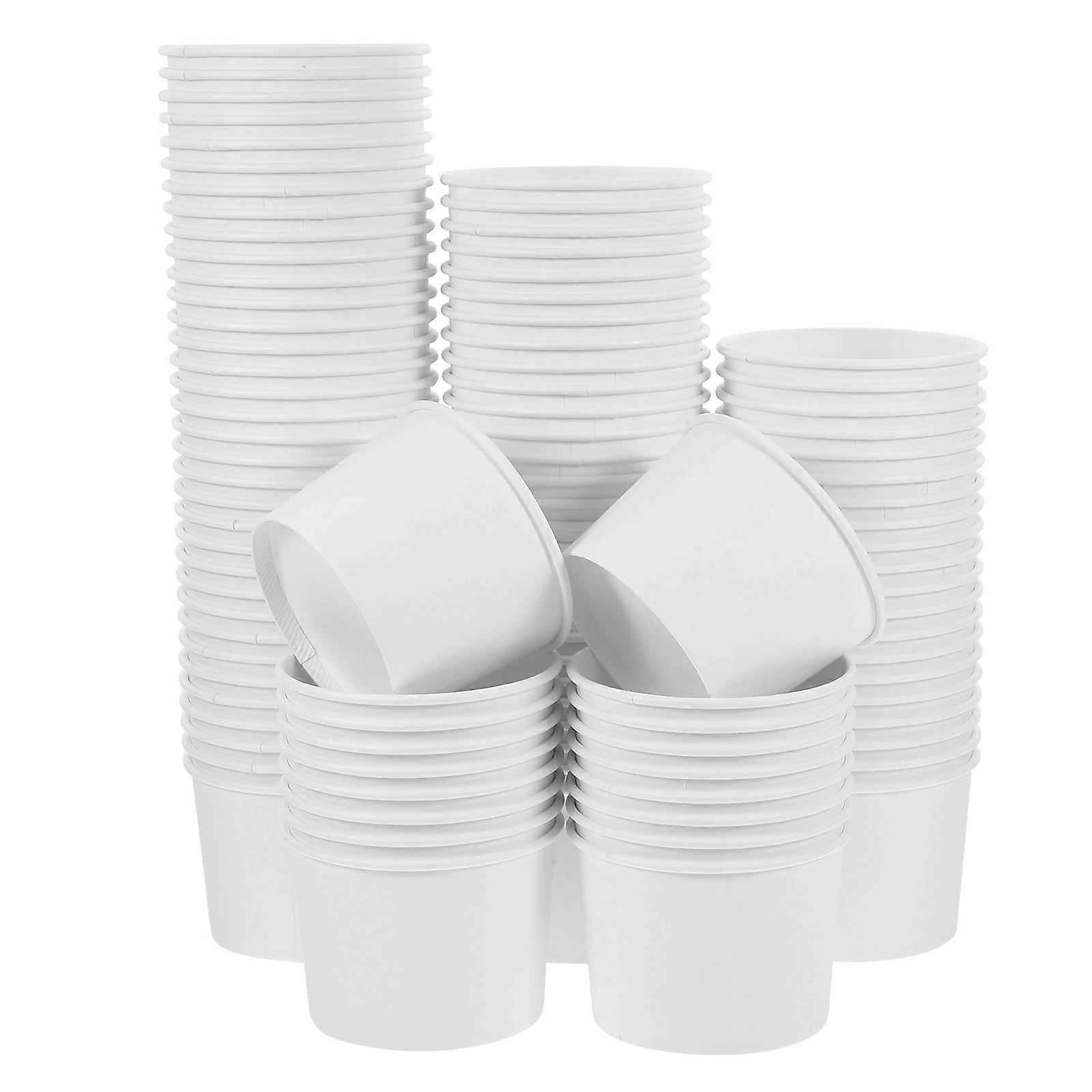 Thickened Paper Ice Cream for Food Packaging Multipurpose Dessert Cups for Takeout, Soups, Salads, Suitable for Cafes, Clubs, and Events