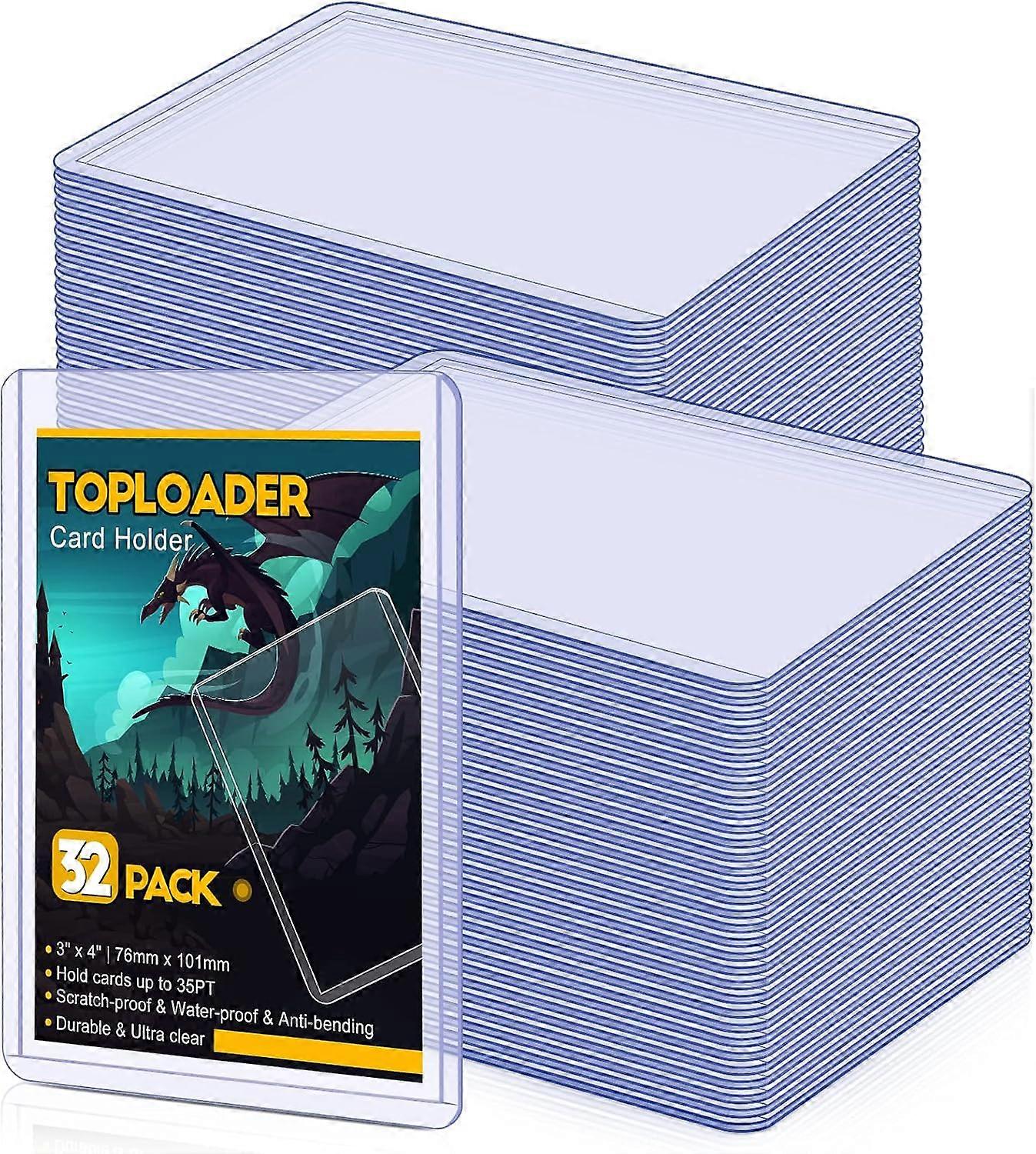 32 Count Toploaders for Cards, 35PT Toploader Card Protector