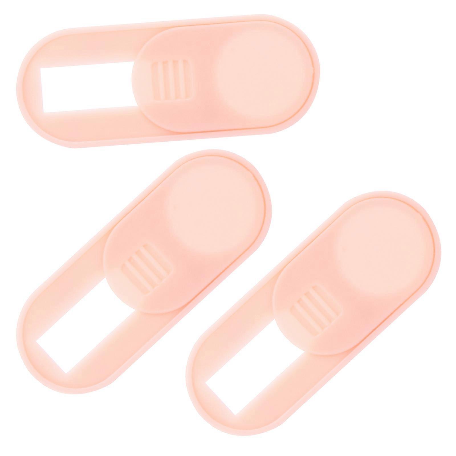 Slide Camera Lens Cover Protective Cover for Webcam Privacy Protection for Laptop Computer Camera Pink Abs 3Pcs