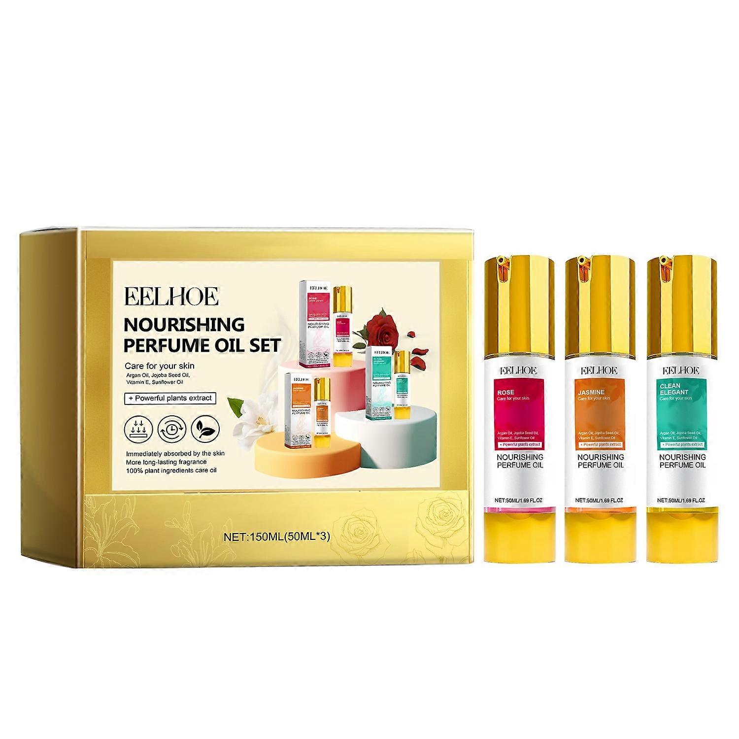 1-6x EELHOE Frauen Pflegendes Parfümöl Set Frisches Blumiges Fruchtiges Eau de Toilette 150ml Lang anhaltend