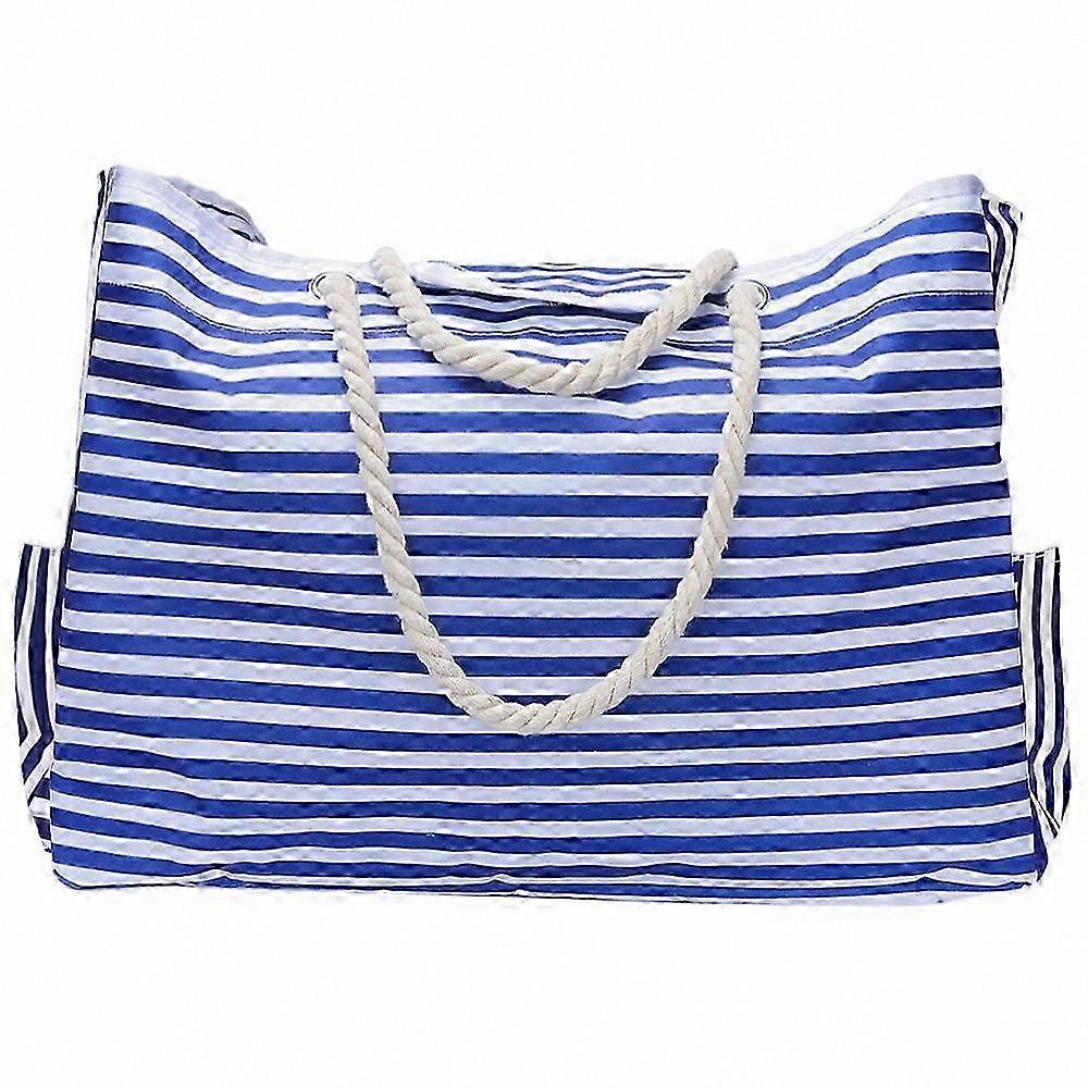 Large Waterproof Tote Bag with Zipper for Beach and Pool Use