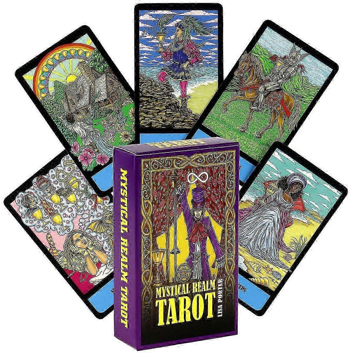 Tarot Cards Deck English Divination Game Beginner Guide Z1