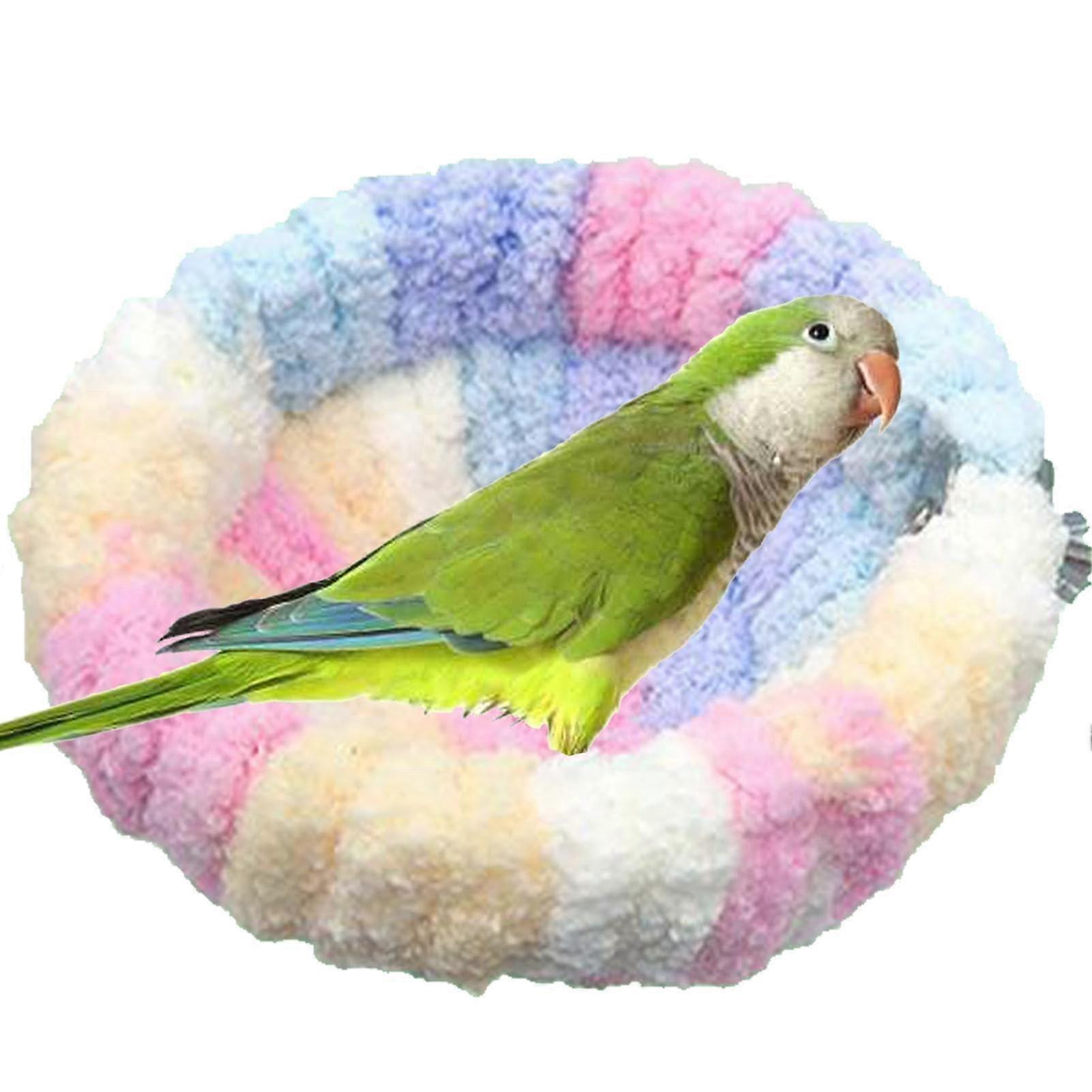 Natural Bird Box for Budgies, Spacious Insulated Nesting Box 6.3x5.91x3.15 Inches for Parakeets, Cockatiels, Canaries, 4 Colors