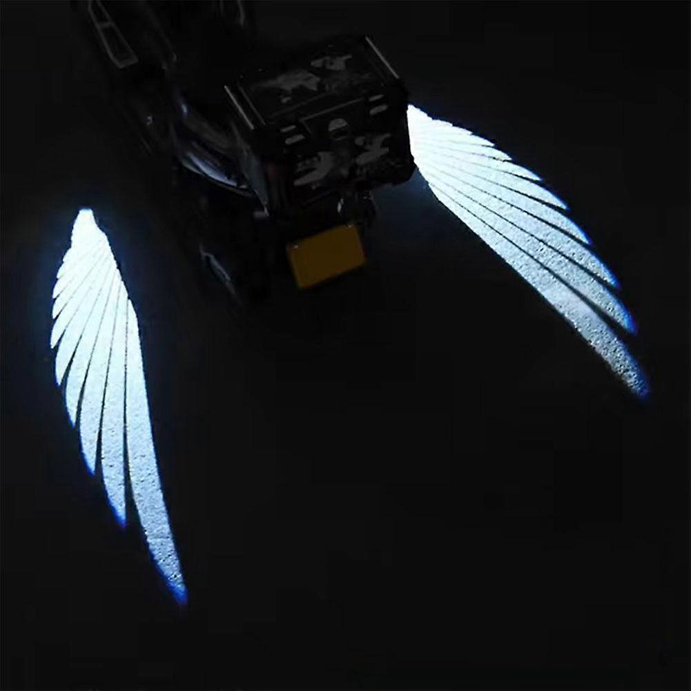 Projection Lamp with Angel Wings Design – Bright LED Lights for Cars & Bikes