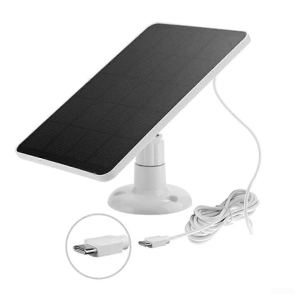 Blink Camera Solar Panel For Outdoor Charging Efficient Long Cord White Color Sustainable Energy