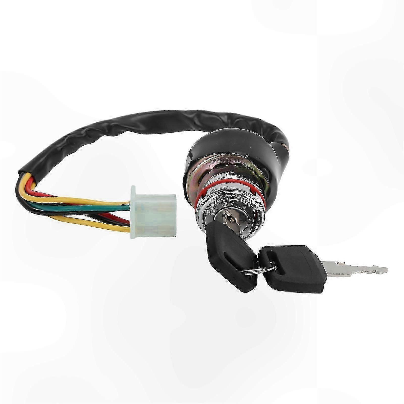 6-Wire 9-Terminal Ignition Switch with 2 Keys for 50cc-125cc ATVs and Go Karts