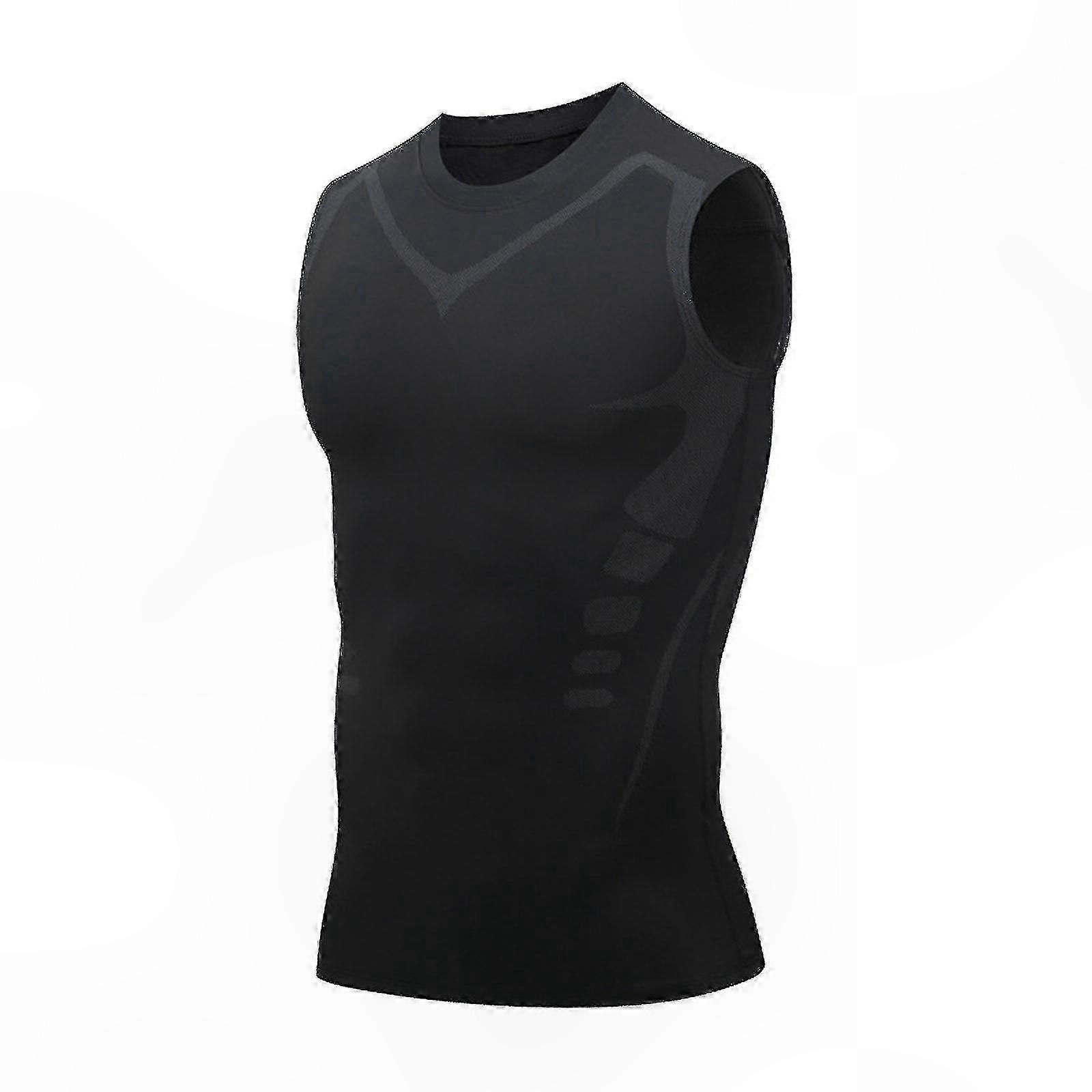 Mens Chest Support Compression Vest with Ionic Shaping Technology