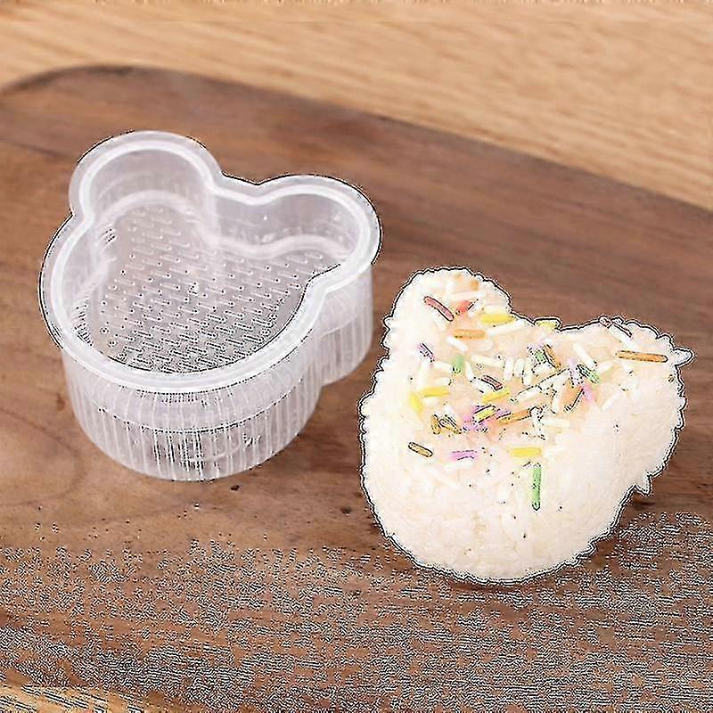 2PCS / 4PCS / Set Mögel DIY Sushi Making Kit med Triangular Sushi Maker, Onigiri Risboll Matpress & Japanska Bento Tillbehör