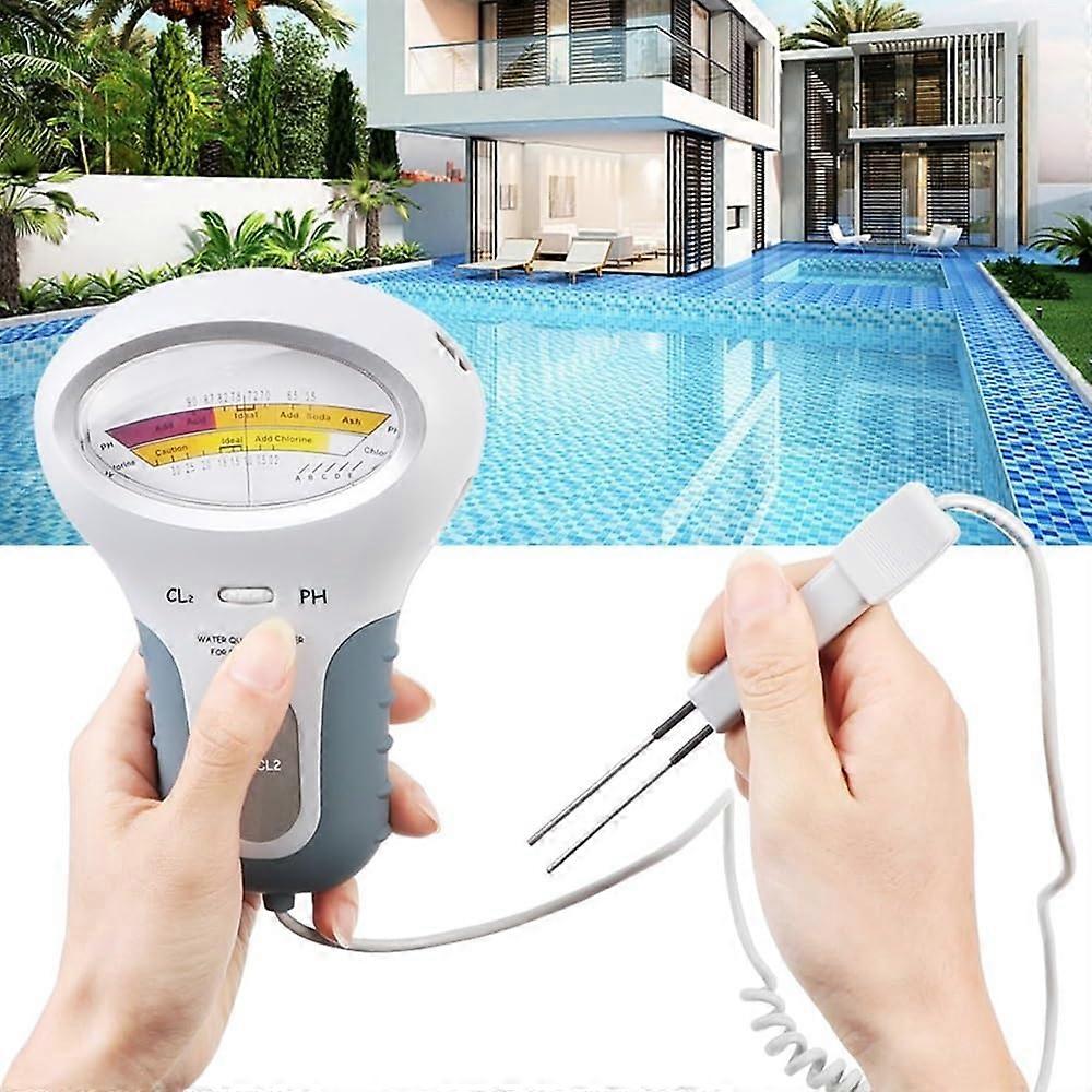 PH/CL Chlorine Tester Water Quality Tester PC102 PH Tester 2 In 1 Pool And Aquarium Meter CL2