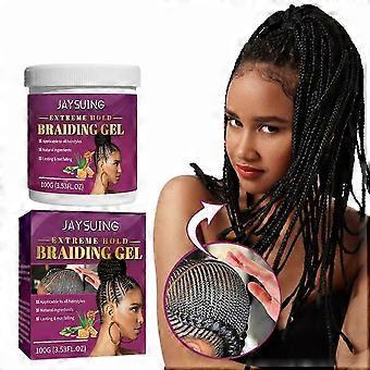 Mit Biotin angereichertes Haarstyling-Gel zur Kontrolle der Kanten und Anti-Bruch, 100 g Haarformungscreme zur Unterstützung der Traktion bei Alopezie