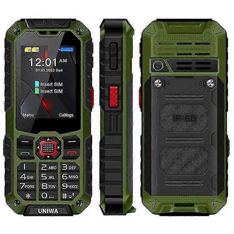 4G mobile phone UNIWA S9 IP68 waterproof rugged with flashlight