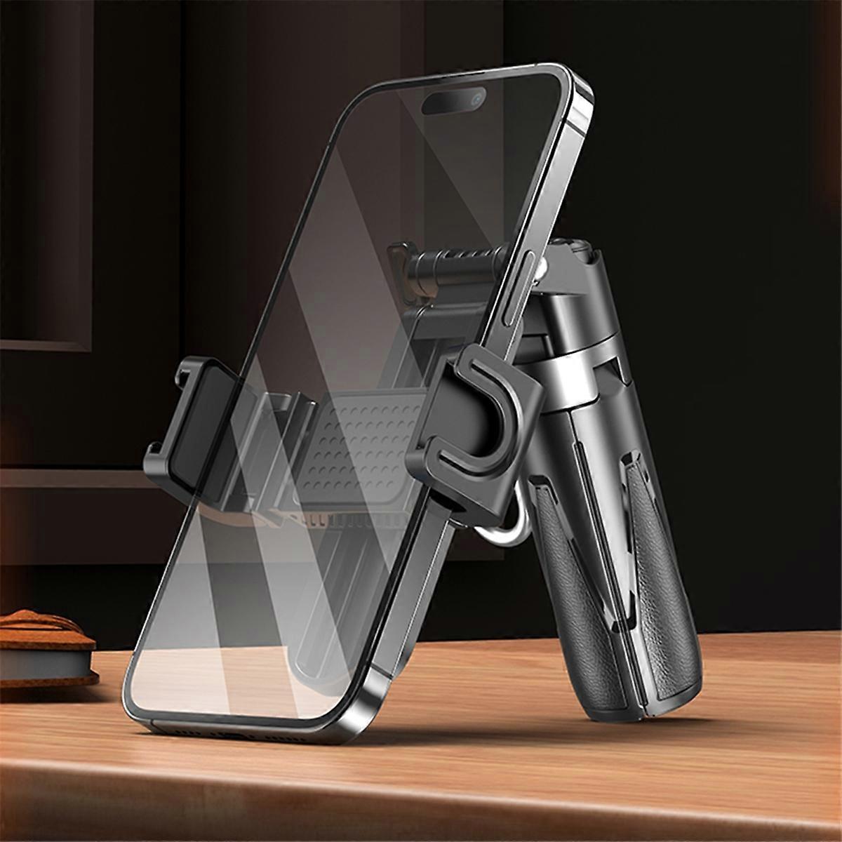 Upgraded Design Mini Tripod Bluetooth Portable Telescopic Multifunctional 360Degree Rotation Phone Selfie Stick White B