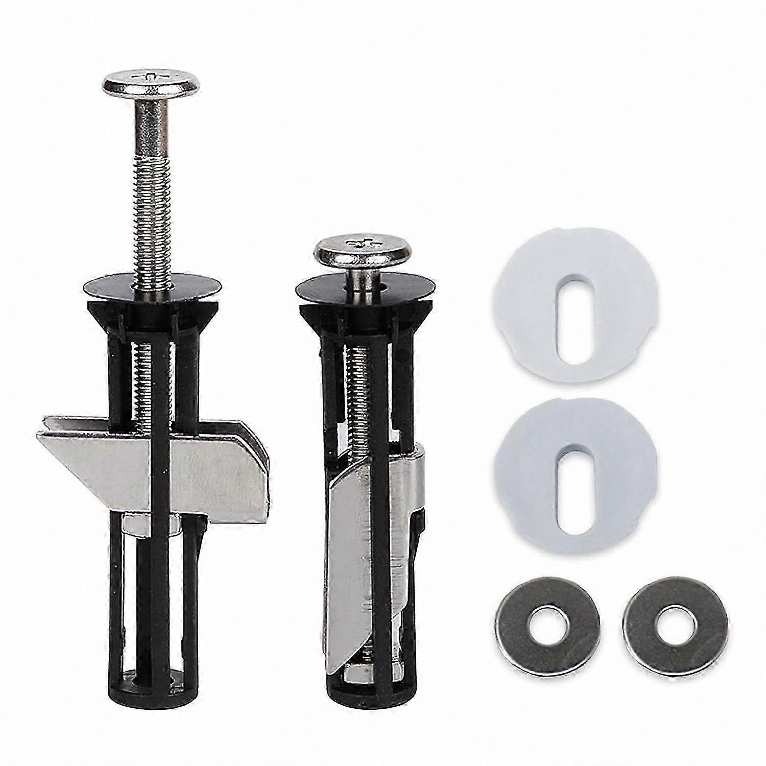 Toilet Seat Mounting Hardware Kit, Quick-Release Hinges and Screws, Easy-to-Install Replacement Parts for Toilet Seats (2 Pieces, 5.5x1.2cm)