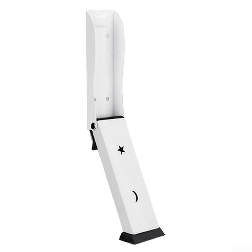 Windproof Door Stopper Stainless Steel Rust-Resistant White Finish For Long-Lasting Use