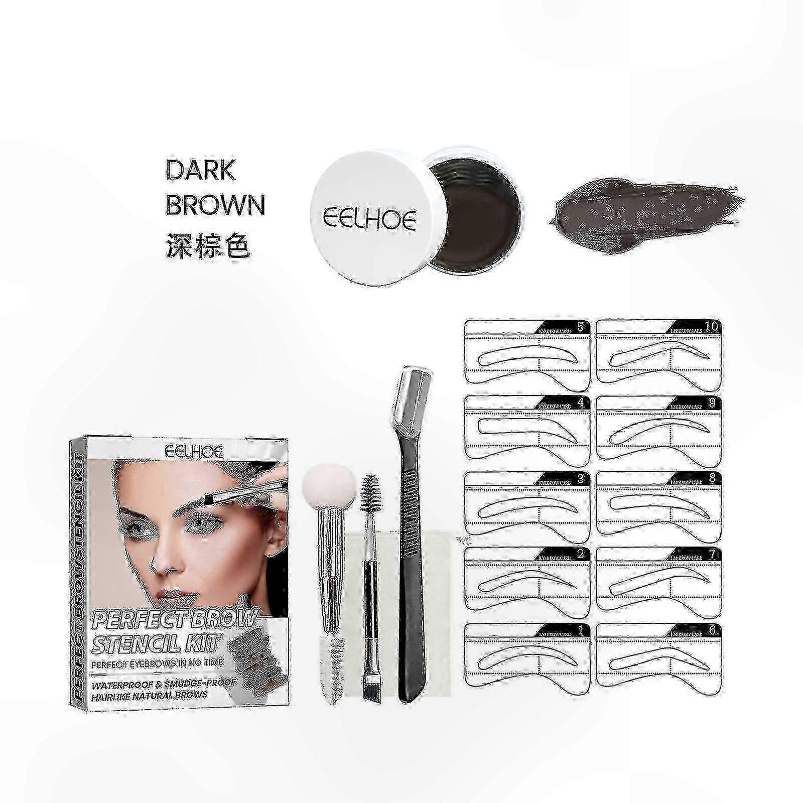 Long-Lasting Brow Cream Set, Easy Glide Formula for Bold and Defined Eyebrows