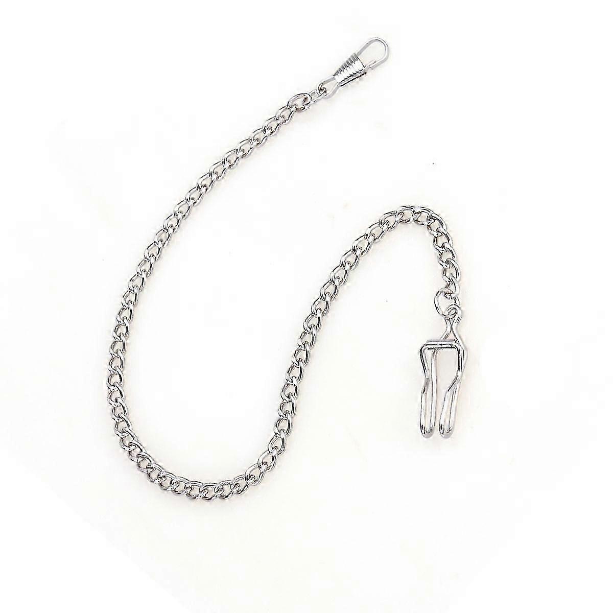 Enhanced Secure Pocket Watch Chain with Robust Lobster Claw Clasp for Versatile Connection