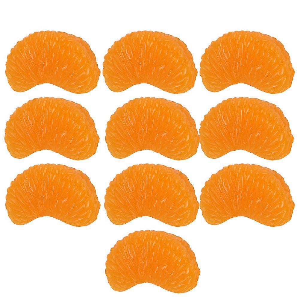Fake Oranges Artificial Oranges Slices for Decor Orange PVC 10Pcs