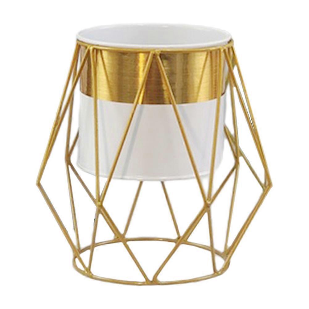 Iron Flower Pot Planter for Storage with Stand Indoor and Office