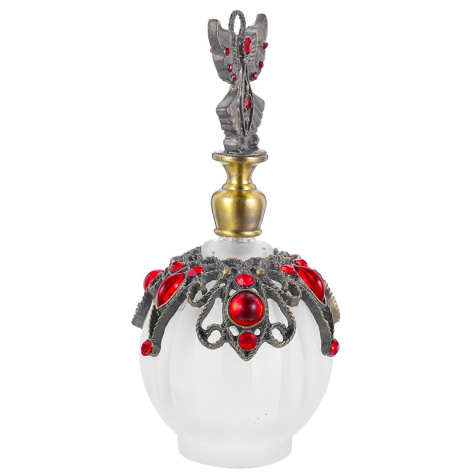 Retro Perfume Bottle for Decorative Use 4Pcs Small Essential Oil Bottles