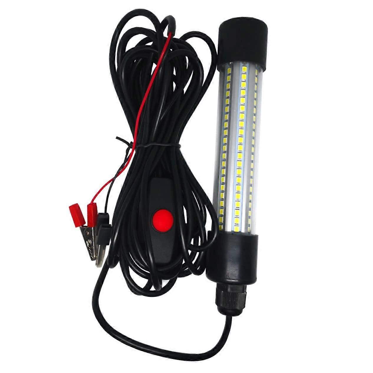 Fish Luring Light LED Underwater Fishing Light Submersible DeepDrop Lamp For Ponds And Rivers