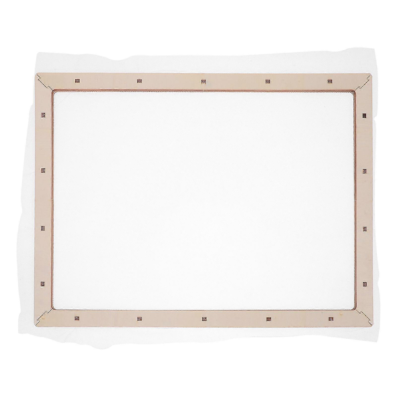 Wooden Paper Making Screen DIY Papermaking Frame Deckle Mold with Mesh Screen for DIY Paper Craft and  Dried Flower Projects