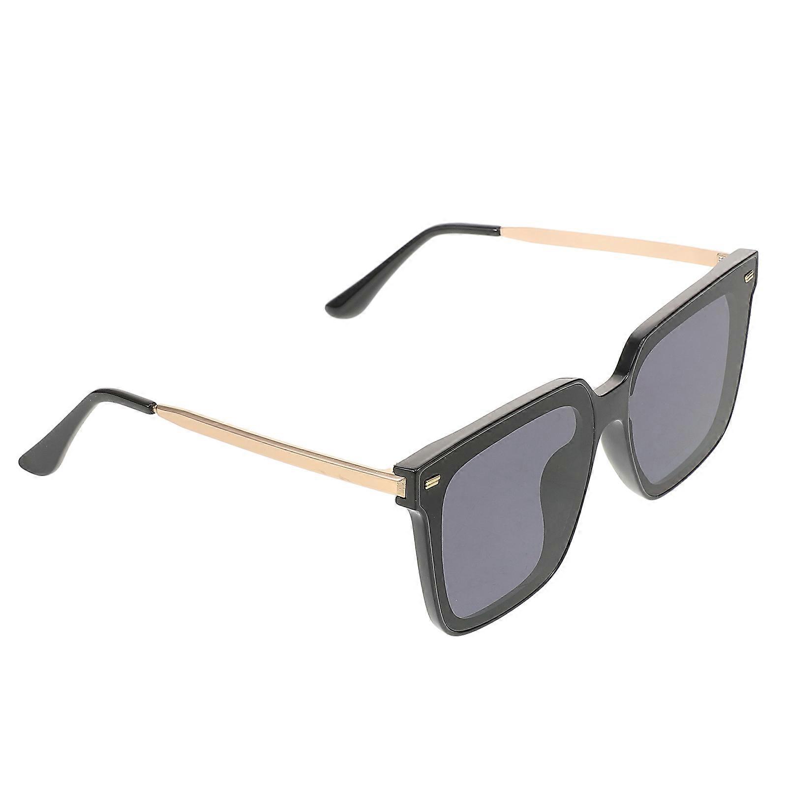 Black Large Frame Sunglasses for Wearing Personality Sunglasses Beach Eyewear C01