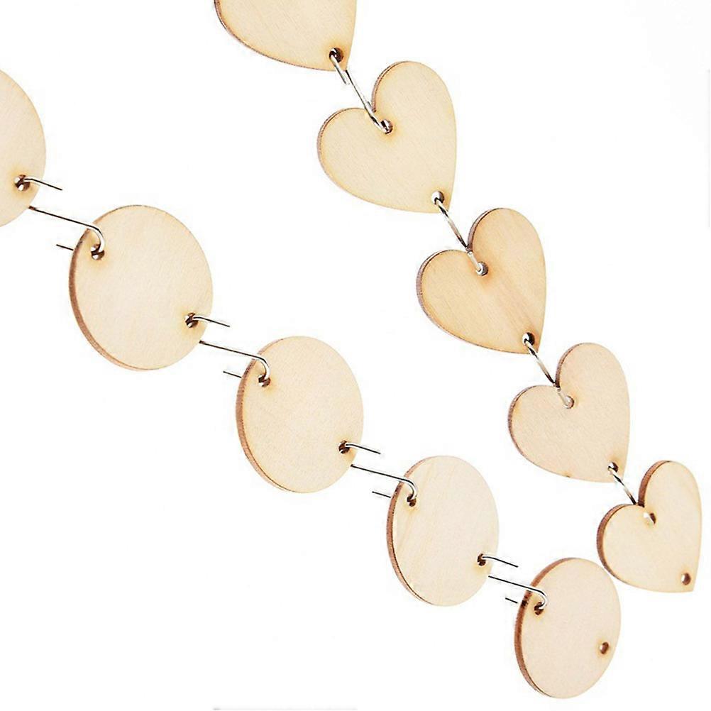 Assorted Color Wooden Pendant DIY Hanging Ornament with 600Pcs Set