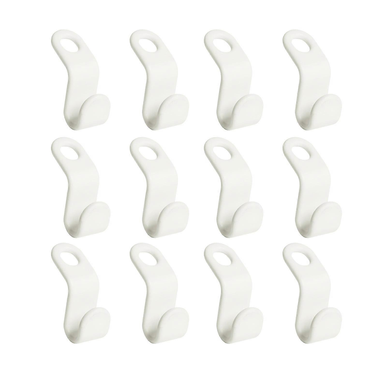 Snmubt 12Pc Hanger Connector Hooks (White)