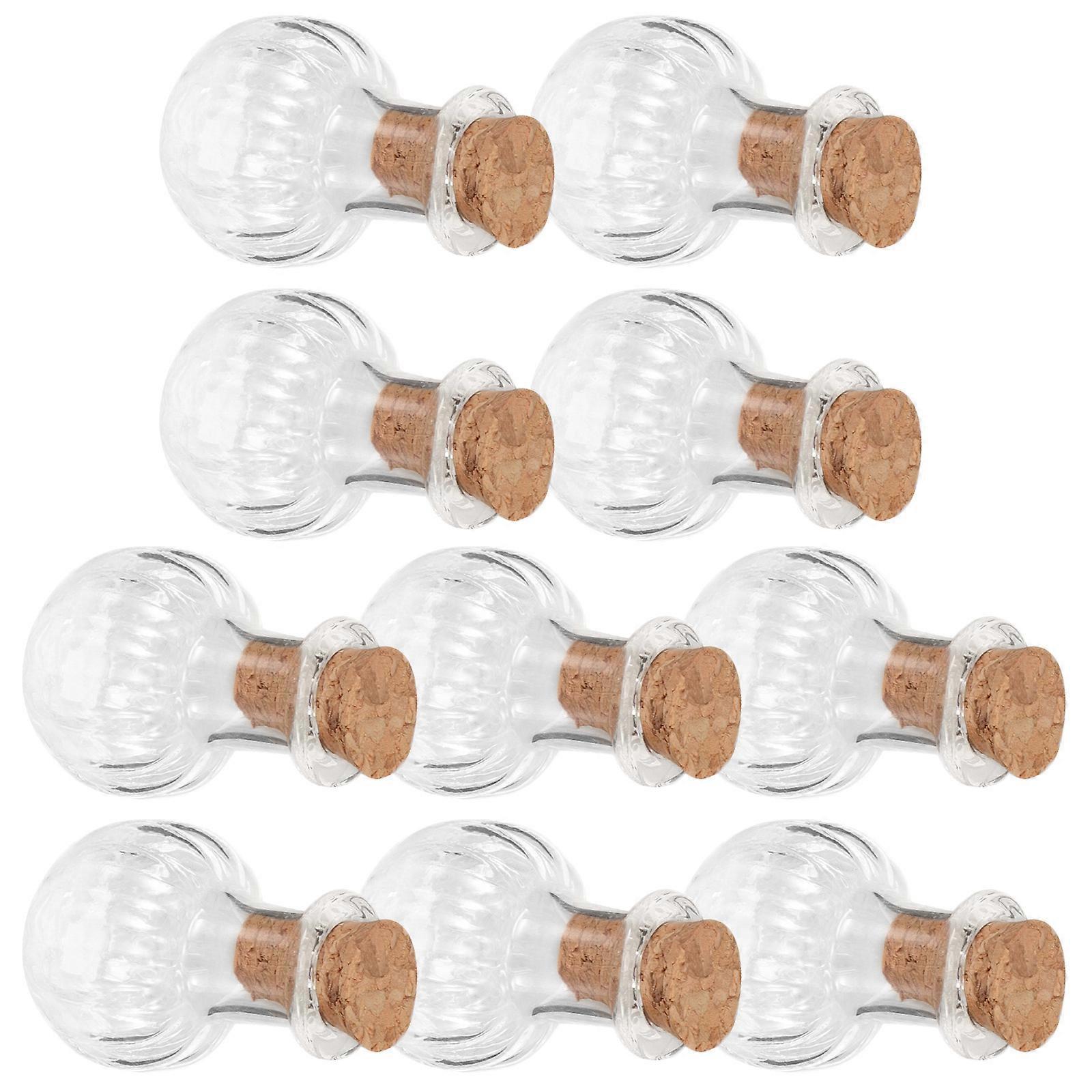 Tiny Bottles with Cork Glass Vials for Decoration 30Pcs Mini Glass Jars