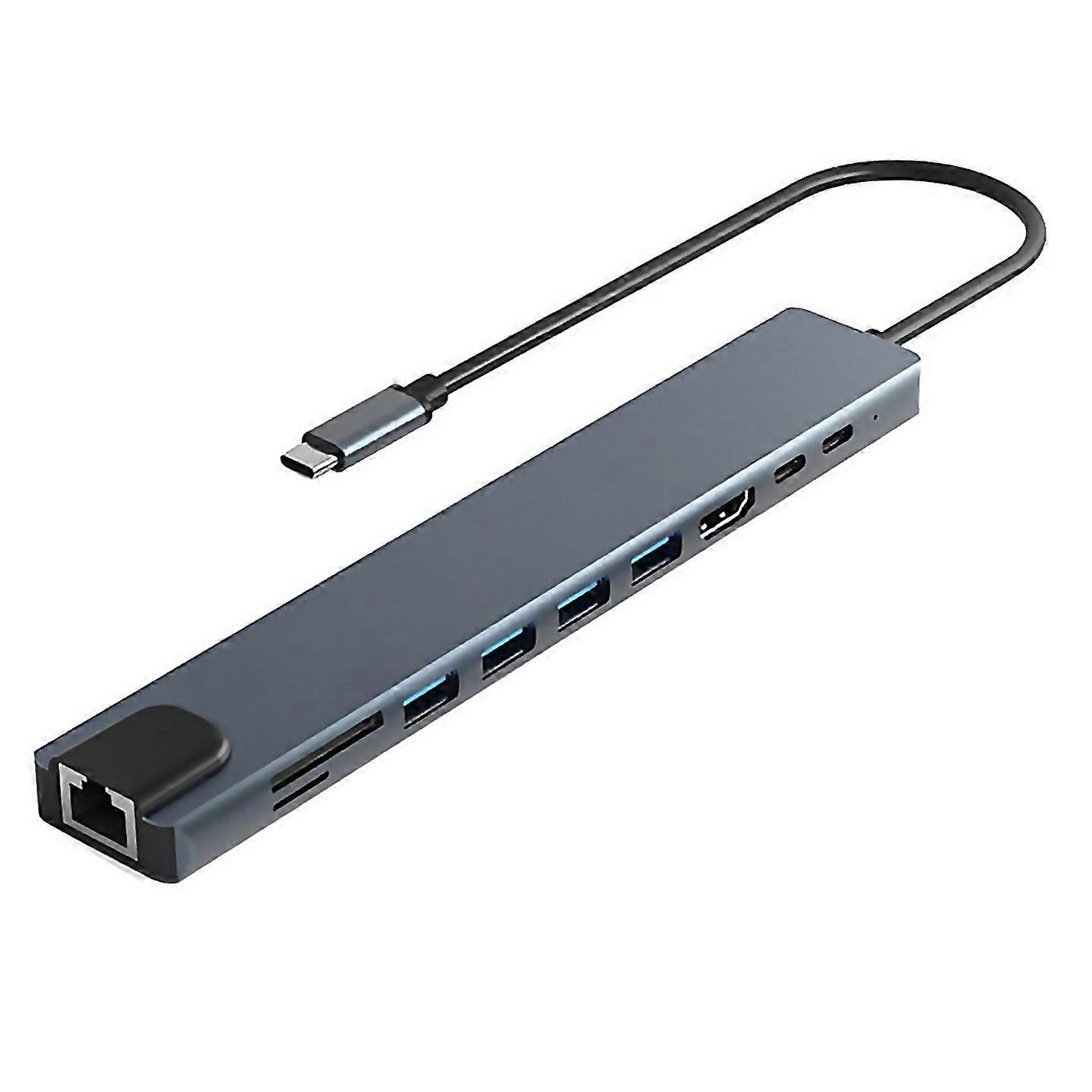 For 10 In 1 Usb C Hub 4k30hz Docking Station Type C To
