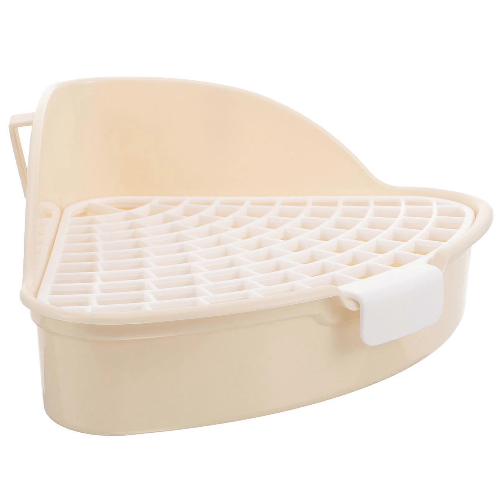 Corner Fit Cat Litter Tray 4Pcs Suitable For Hamsters And Small Pets Safe Design Space Saving