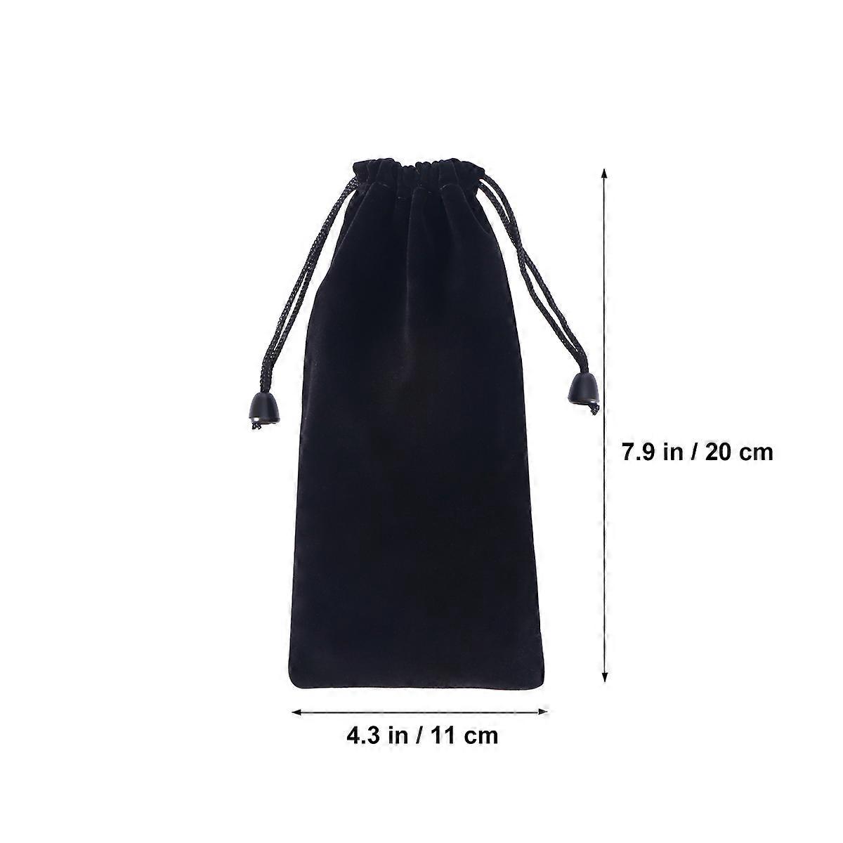 Black Cloth Bag Watch Storage Bags for Storage 10Pcs Drawstring Pouches