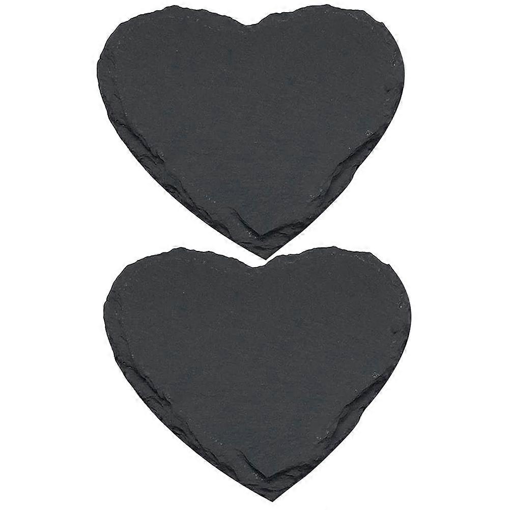 Dessert Plate 2Pcs Black for Elegant Presentation Food Dish Kitchen Use