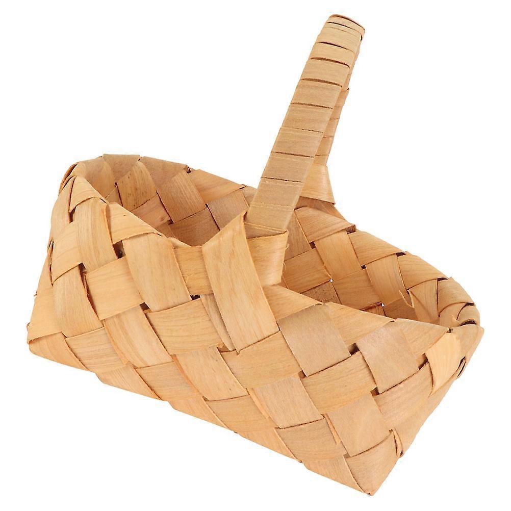 Handheld Flower Basket Small Basket with Handle for Planting 3Pcs Collection