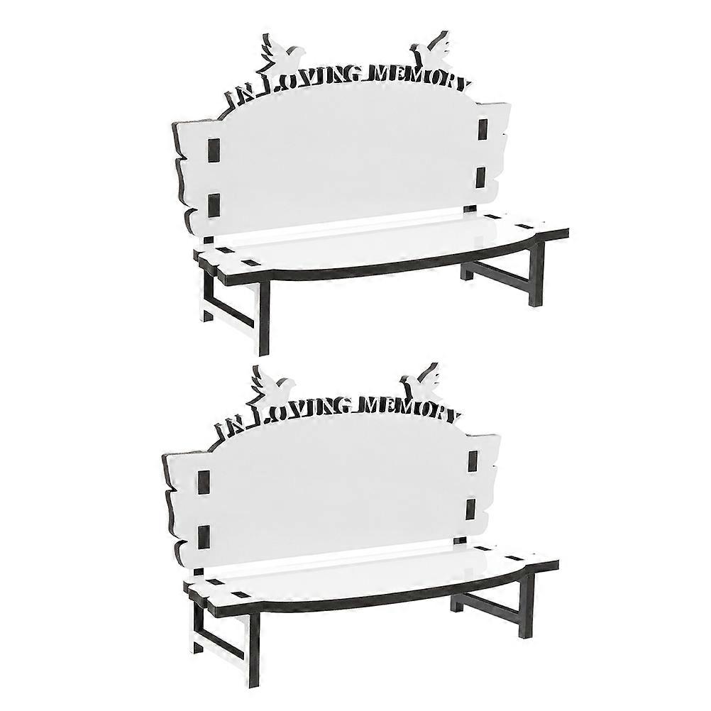 White Wooden Sublimation Benches for DIY Sublimation 8Pcs Craft Set