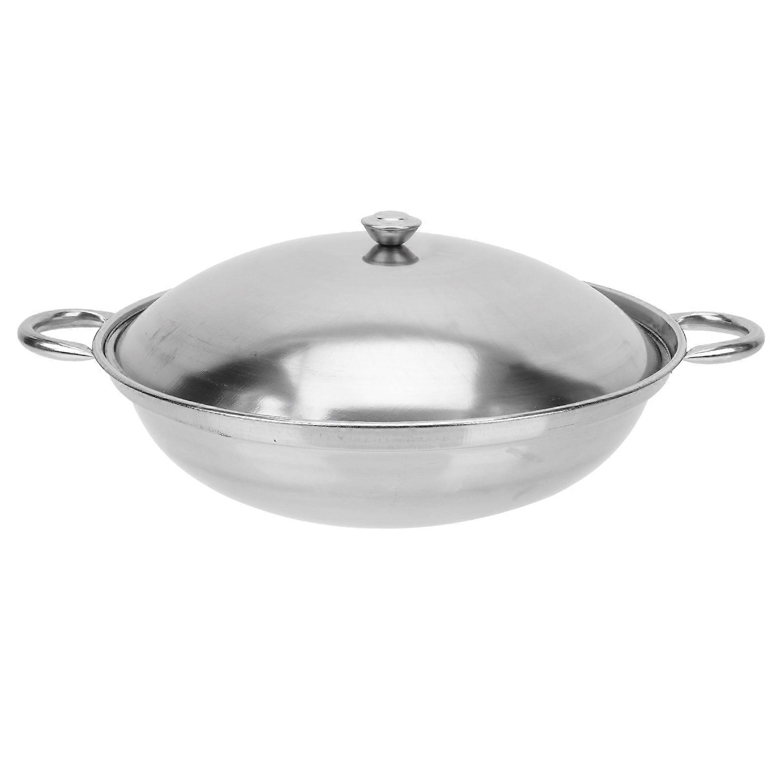 Multi-purpose Stainless Steel Pot Practical Design Kitchenware 32x26cm Non-stick 1 Set