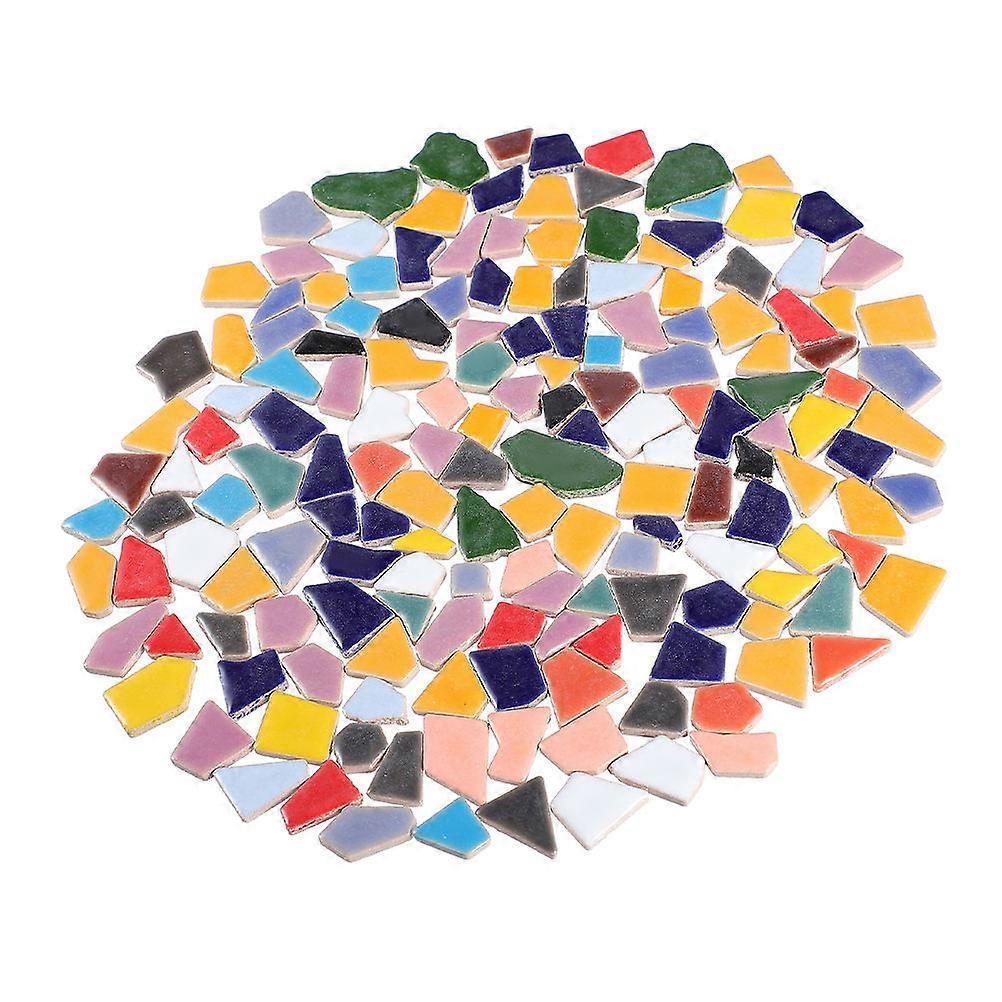 DIY Decor Ceramic Tiles 2Pcs Irregular Stone Crafters Indoor Decor Unique Design